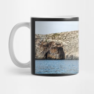 Rocky edges of the Blue Grotto, Malta Mug